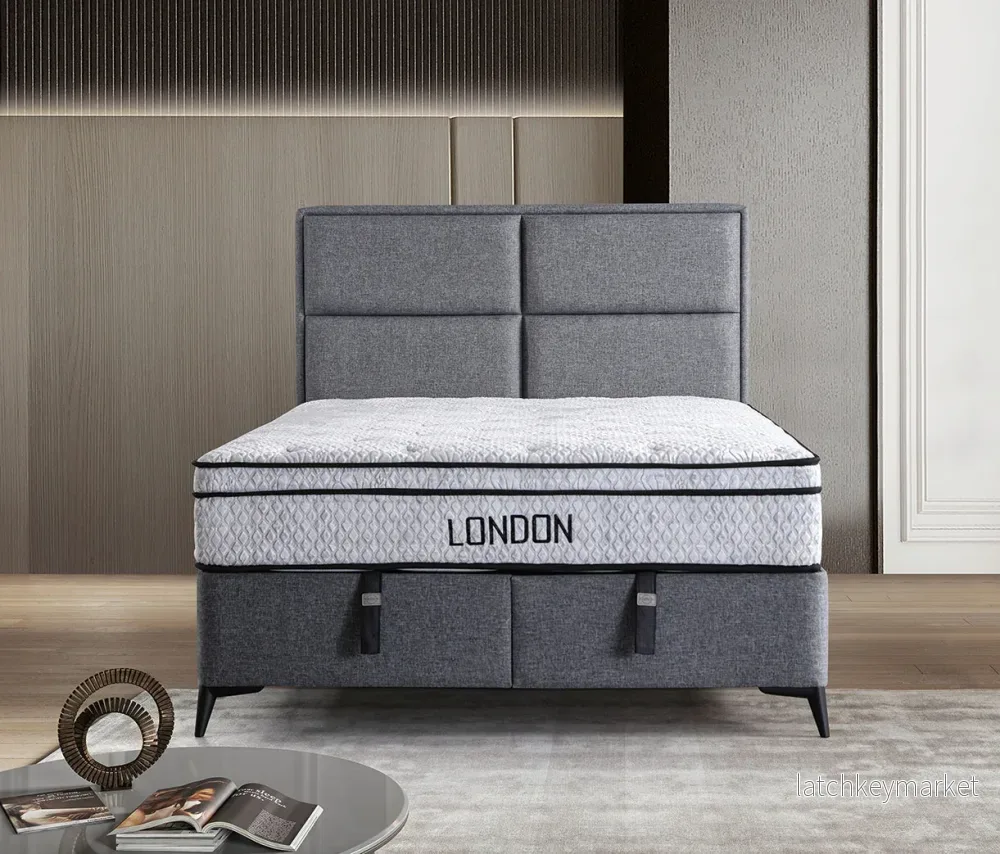 London Säng-Huvudgavel-Förvaring - Bild 2