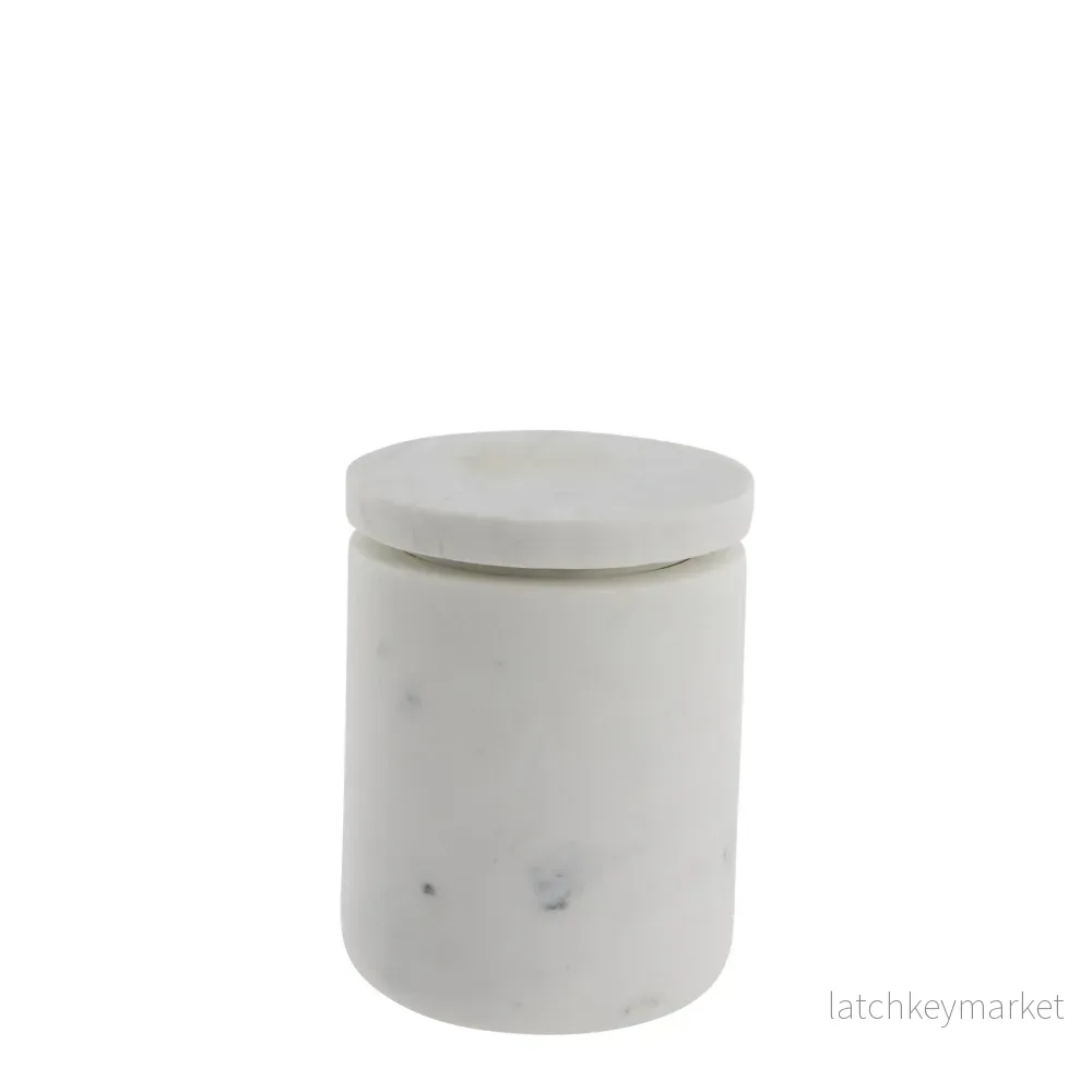 Ellia krukka H11,5 cm. vit marmor Ellia krukka H11,5 cm. vit marmor