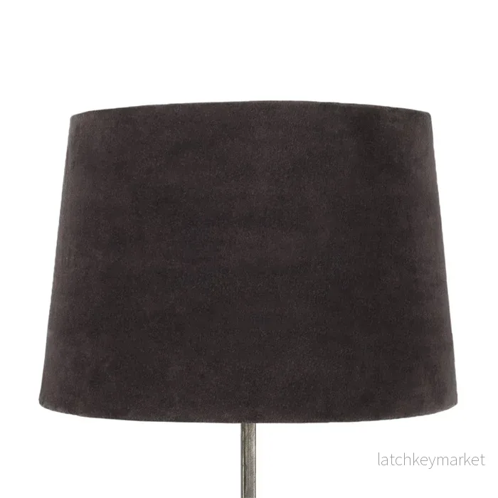 Lampskärm, brun velvet