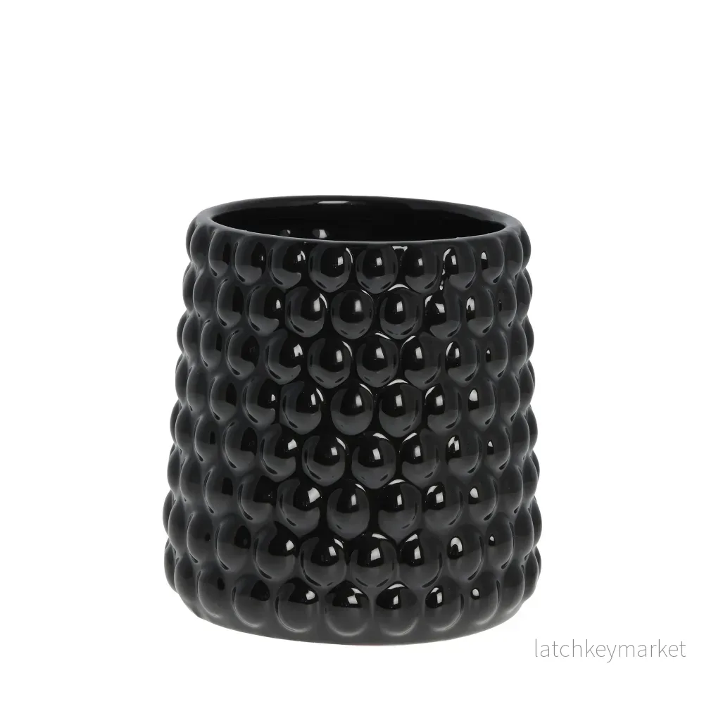 Dotsie kruka H19 Ø20 cm. svart Dotsie kruka H19 Ø20 cm. svart