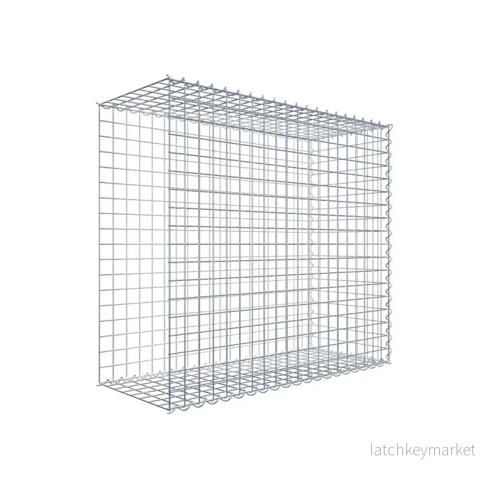 Extra gabion typ 2 100 cm x 90 cm x 40 cm (L x H x D), maskstorlek 5 cm x 5 cm, spiral