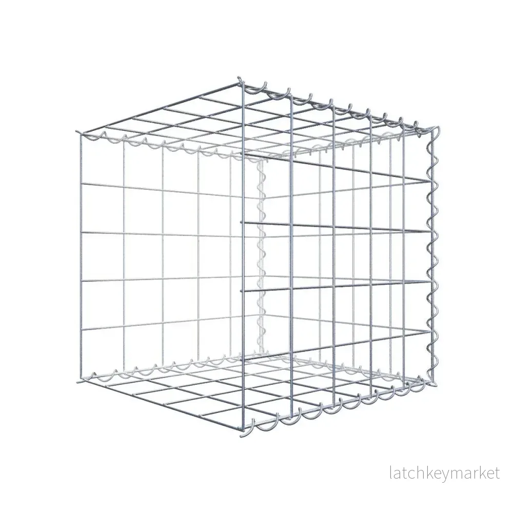 Påväxt gabion typ 2 50 cm x 50 cm x 50 cm (L x H x D), maskstorlek 10 cm x 10 cm, spiral Påväxt gabion typ 2 50 cm x 50 cm x 50 cm (L x H x D), maskstorlek 10 cm x 10 cm, spiral