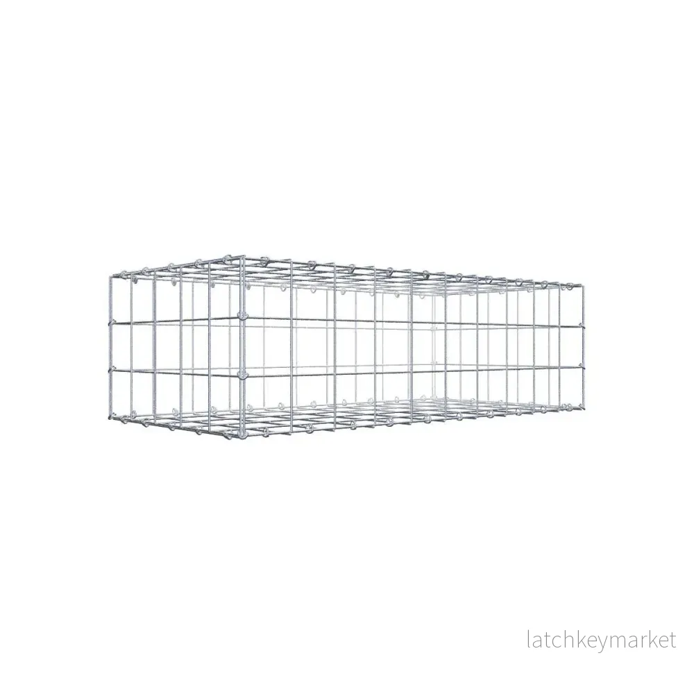 Gabion 100 cm x 30 cm x 50 cm (L x H x D), maskstorlek 10 cm x 10 cm, C-ring Gabion 100 cm x 30 cm x 50 cm (L x H x D), maskstorlek 10 cm x 10 cm, C-ring