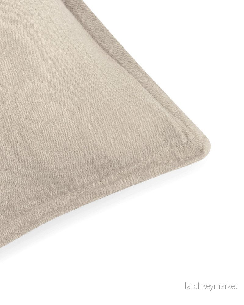 Muslin Örngott, Olive, 50x60 cm - Bild 3