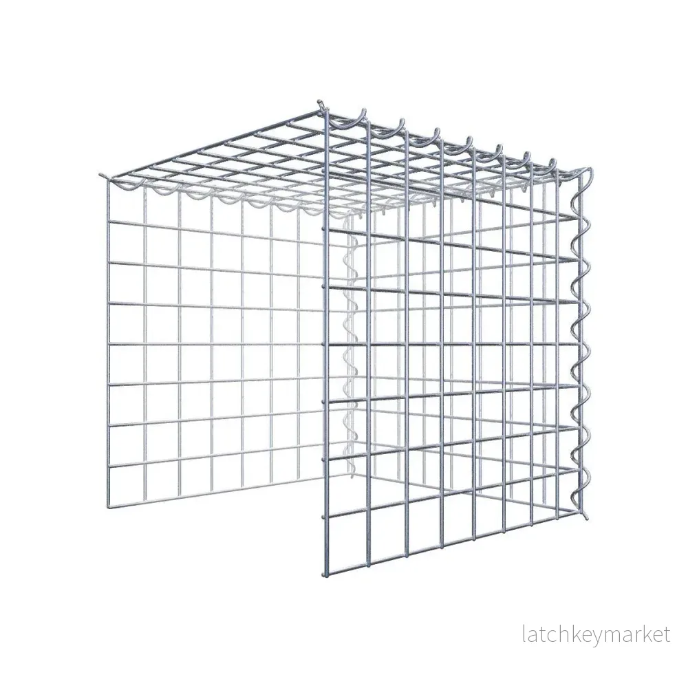 Extra gabion typ 4 40 cm x 40 cm x 40 cm (L x H x D), maskstorlek 5 cm x 5 cm, spiral Extra gabion typ 4 40 cm x 40 cm x 40 cm (L x H x D), maskstorlek 5 cm x 5 cm, spiral