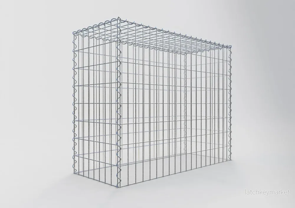 Extra gabion typ 3 100 cm x 80 cm x 40 cm (L x H x D), maskstorlek 5 cm x 10 cm, spiral - Bild 2