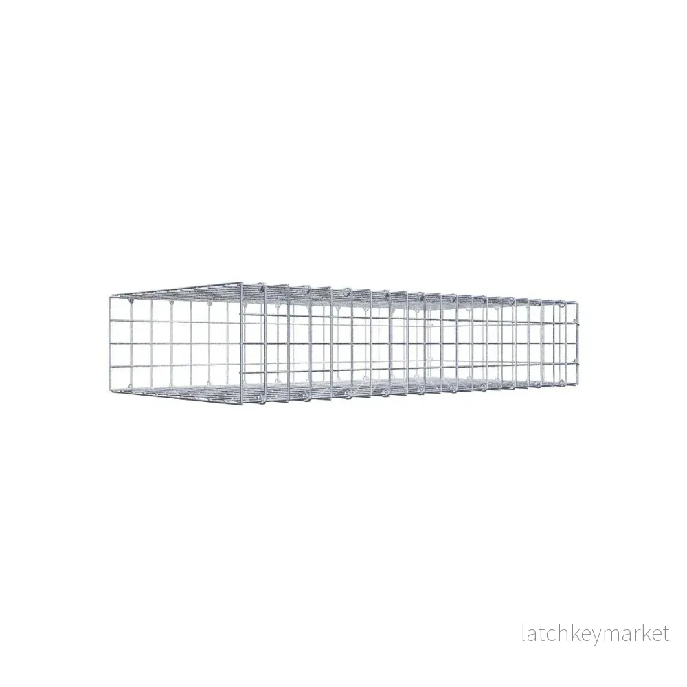 Typ 2 påbyggnadsgabion 100 cm x 20 cm x 50 cm (L x H x D), maskstorlek 5 cm x 5 cm, C-ring Typ 2 påbyggnadsgabion 100 cm x 20 cm x 50 cm (L x H x D), maskstorlek 5 cm x 5 cm, C-ring