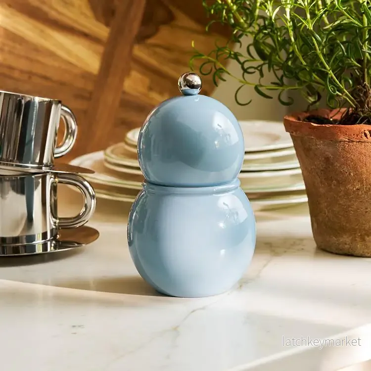 Small Bobbin Salt & Pepper Mill Light Blue - Bild 3