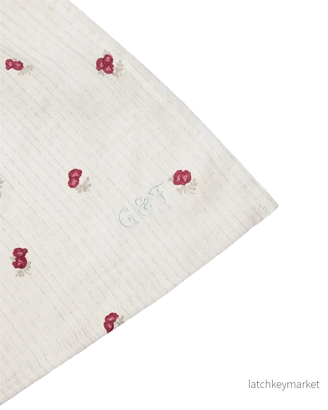 Muslin Duk, Roseship, 110x110 cm - Bild 2
