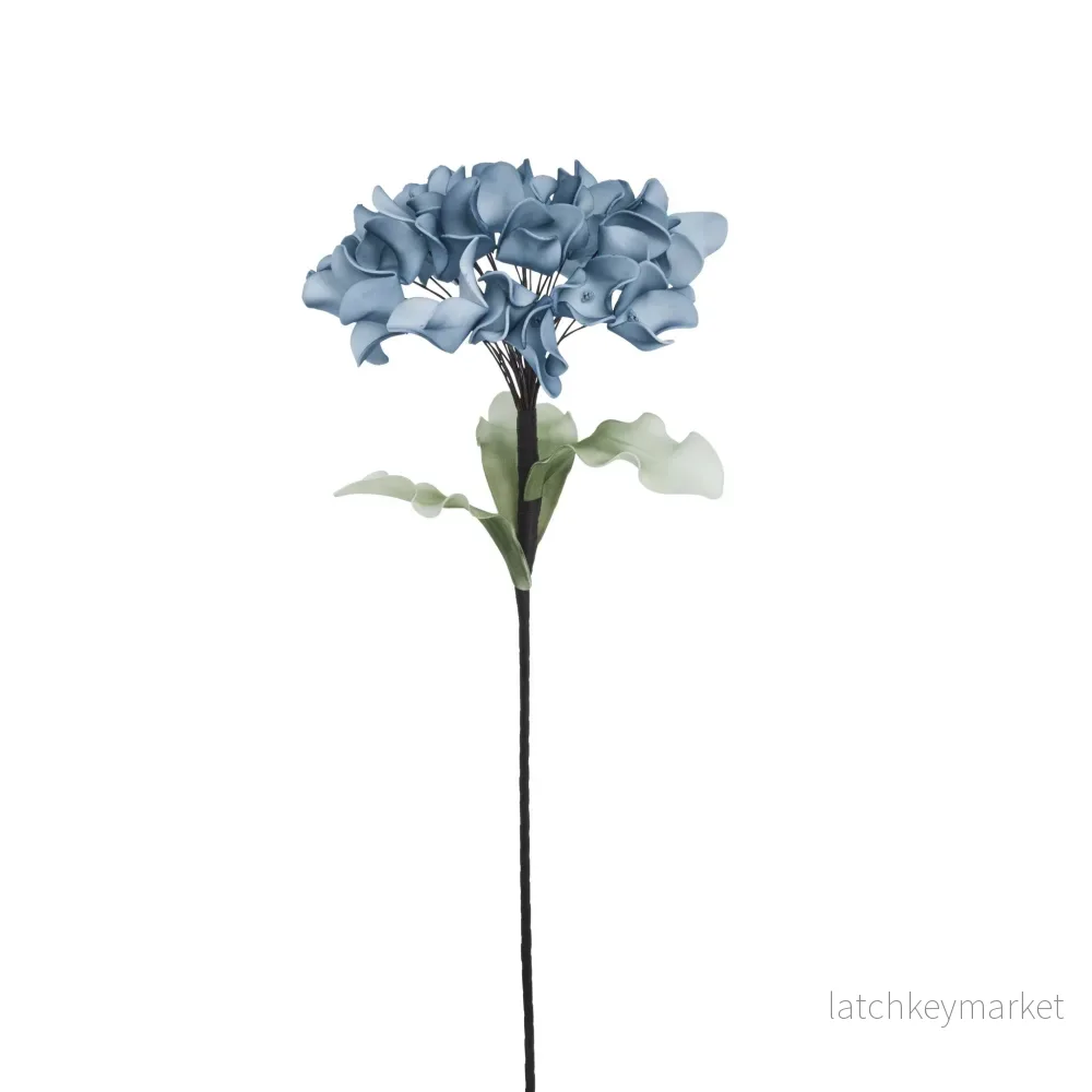 Happia blomsterdekoration H23 cm. Blå