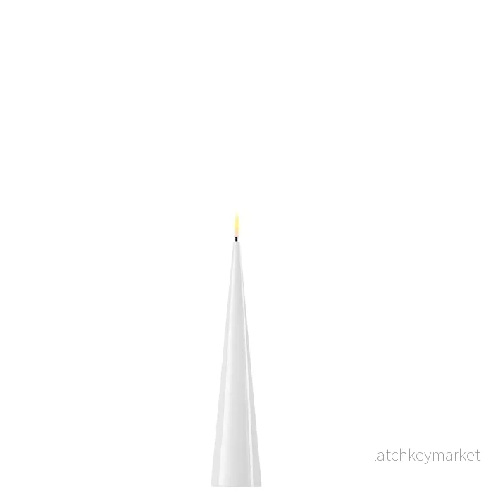 Konformade Ledljus De Luxe Home Art, Vit 28 cm