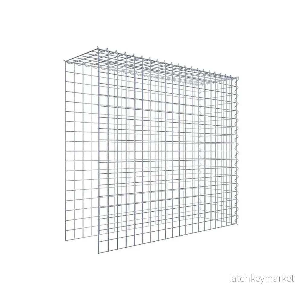Påväxt gabion typ 4 100 cm x 90 cm x 30 cm (L x H x D), maskstorlek 5 cm x 5 cm, spiral