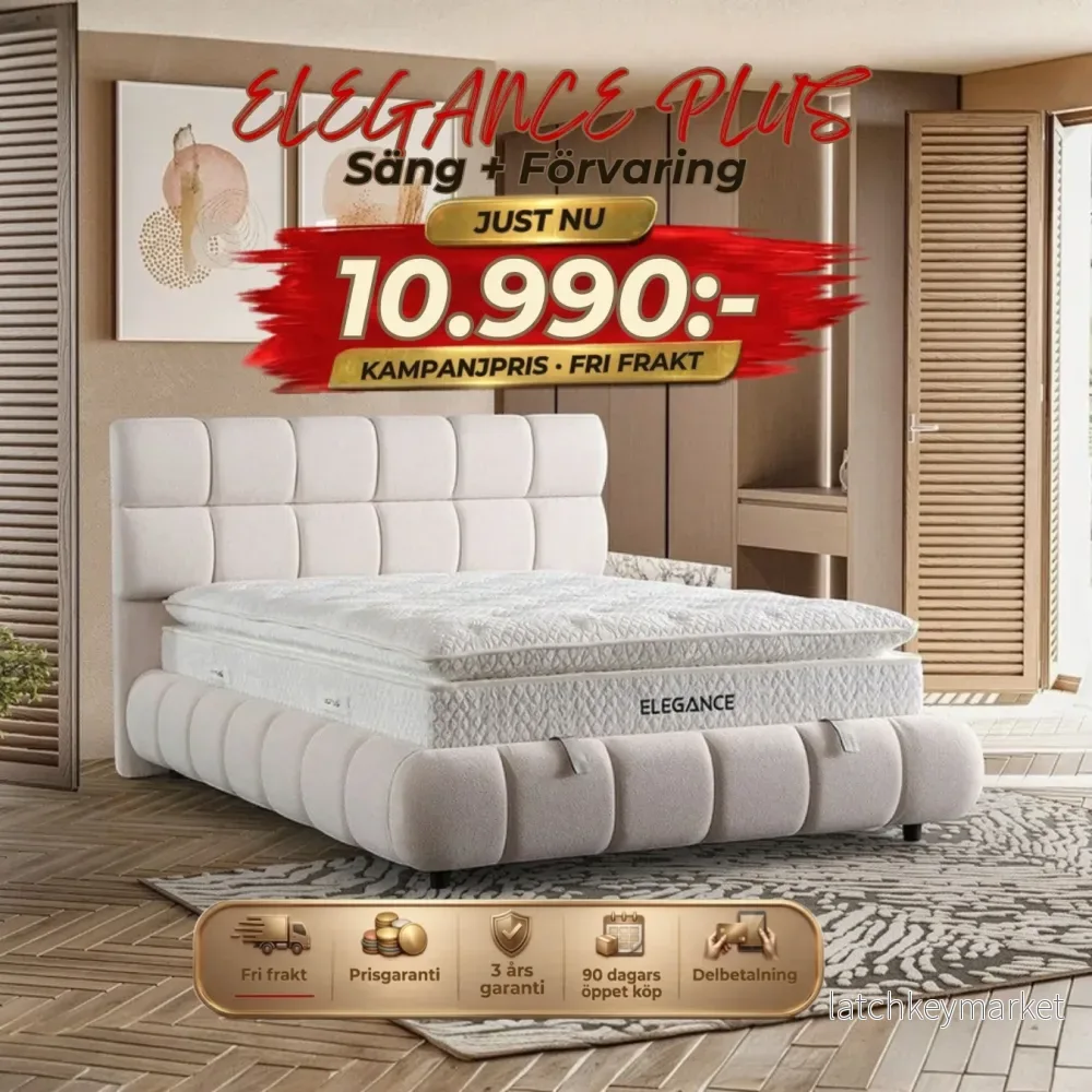 Elegance Plus Säng-Huvudgavel-Förvaring Elegance Plus Säng-Huvudgavel-Förvaring