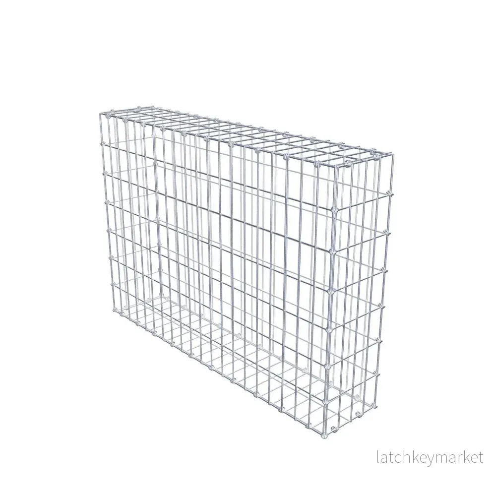 Gabion 100 cm x 70 cm x 20 cm (L x H x D), maskstorlek 5 x 10 cm, spiralring Gabion 100 cm x 70 cm x 20 cm (L x H x D), maskstorlek 5 x 10 cm, spiralring