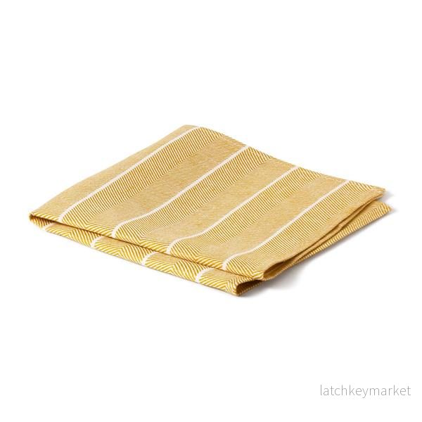Servett Fiskben ockra-vit