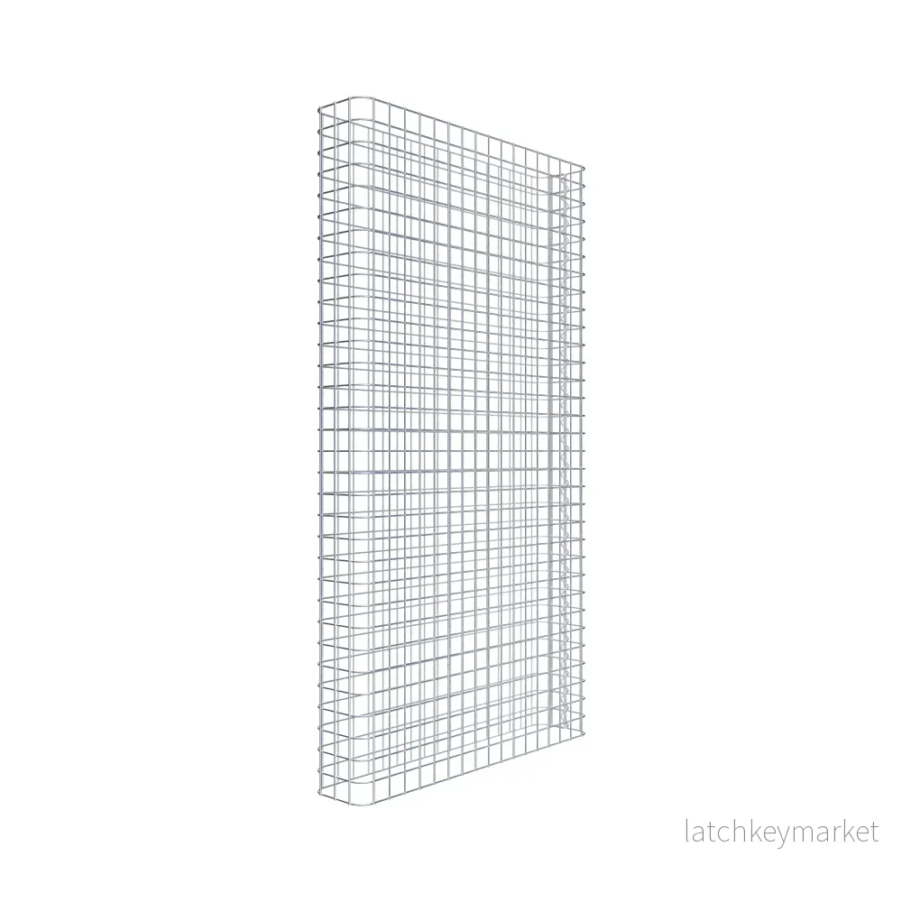 Gabionstängsel längd 87 cm, höjd 160 cm, djup 17 cm, maskstorlek 5 x 5 cm