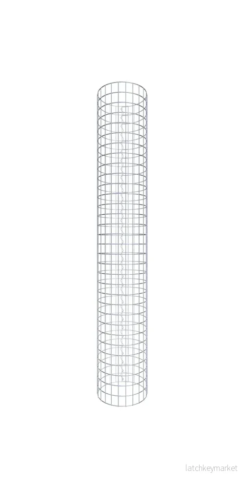 Gabionpelare rund 37 cm diameter, 160 cm höjd, maskstorlek 5 cm x 5 cm Gabionpelare rund 37 cm diameter, 160 cm höjd, maskstorlek 5 cm x 5 cm