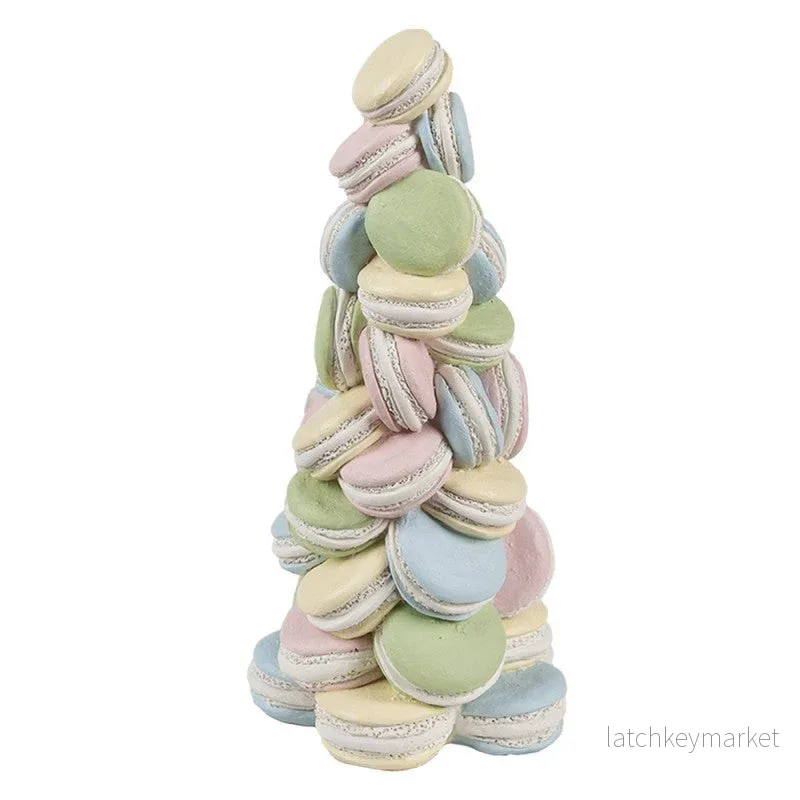 Dekoration figur Macarons Ø 12×25 cm Blå Rosa REA Dekoration figur Macarons Ø 12×25 cm Blå Rosa REA