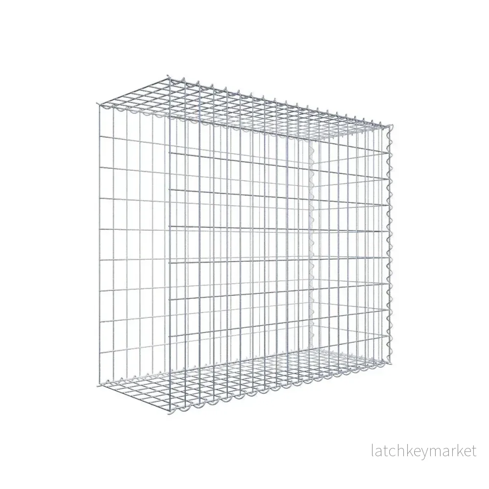 Extra gabion typ 2 100 cm x 90 cm x 40 cm (L x H x D), maskstorlek 5 cm x 10 cm, spiral Extra gabion typ 2 100 cm x 90 cm x 40 cm (L x H x D), maskstorlek 5 cm x 10 cm, spiral