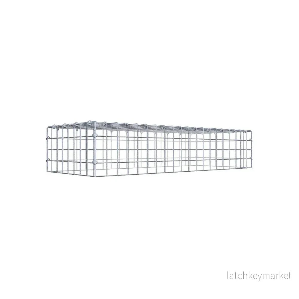 Typ 3 påbyggnadsgabion 100 cm x 20 cm x 40 cm (L x H x D), maskstorlek 5 cm x 5 cm, C-ring Typ 3 påbyggnadsgabion 100 cm x 20 cm x 40 cm (L x H x D), maskstorlek 5 cm x 5 cm, C-ring