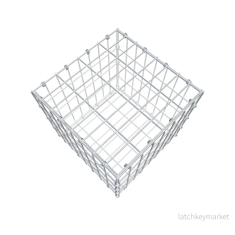 Gabion 40 cm x 40 cm x 40 cm (L x H x D), maskstorlek 5 x 10 cm, spiralring - Bild 3
