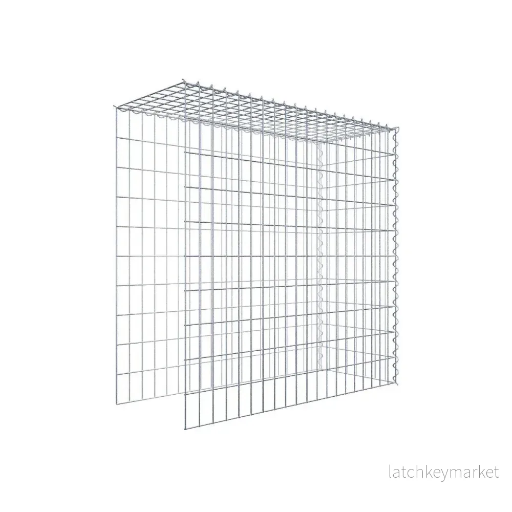 Extra gabion typ 4 100 cm x 100 cm x 40 cm (L x H x D), maskstorlek 5 cm x 10 cm, spiral