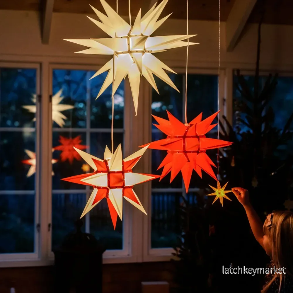 Julstjärna Herrnhuter 40 cm vit - Bild 3