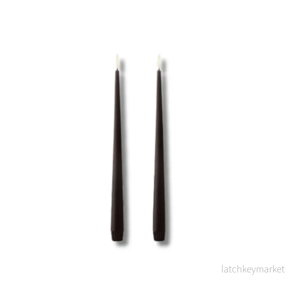 ESTER & ERIK LED ljus 2 pack ESPRESSO 30CM ESTER & ERIK LED ljus 2 pack ESPRESSO 30CM