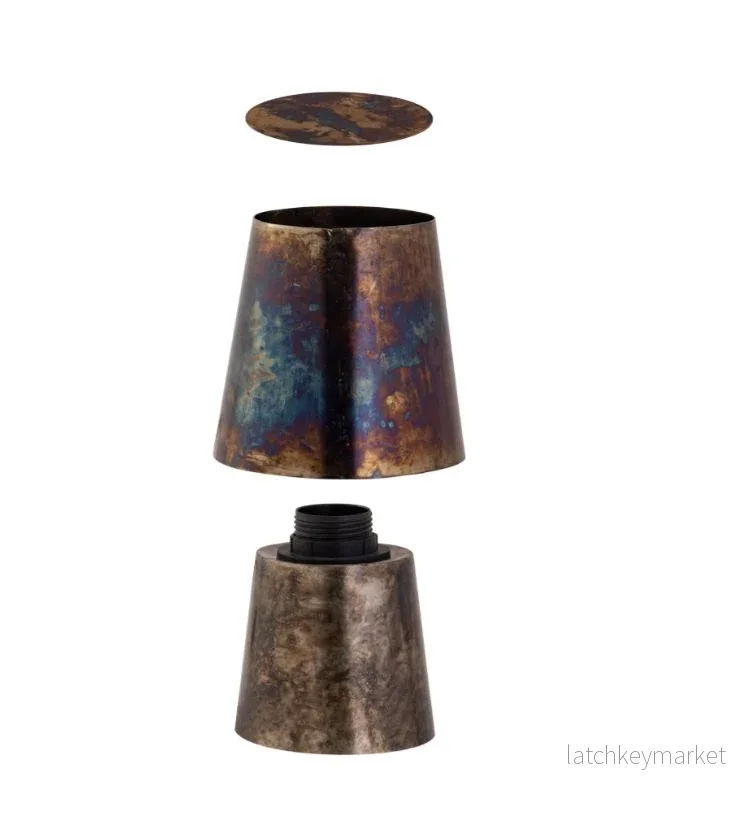 Bordslampa Fungi metall antiksvart H20 - Bild 2
