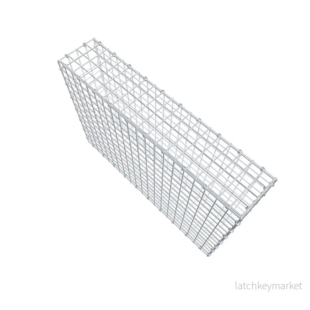 Gabion 100 cm x 70 cm x 20 cm (L x H x D), maskstorlek 5 x 5 cm, spiralring - Bild 3