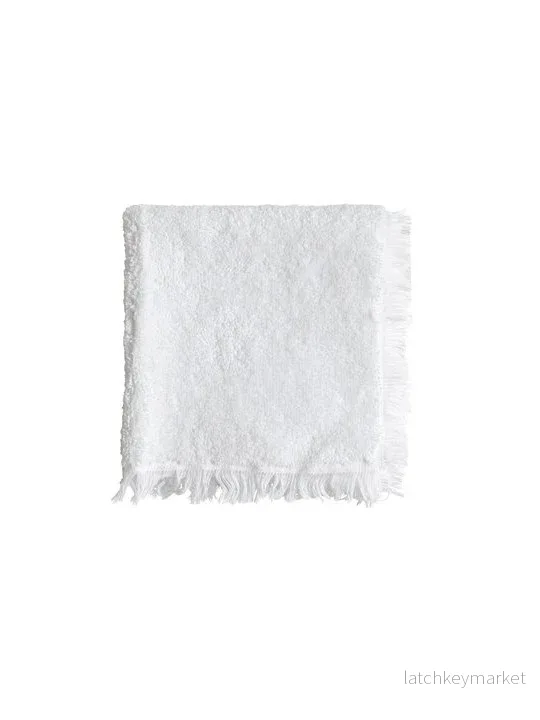 Handduk med Fransar, 30x30 cm