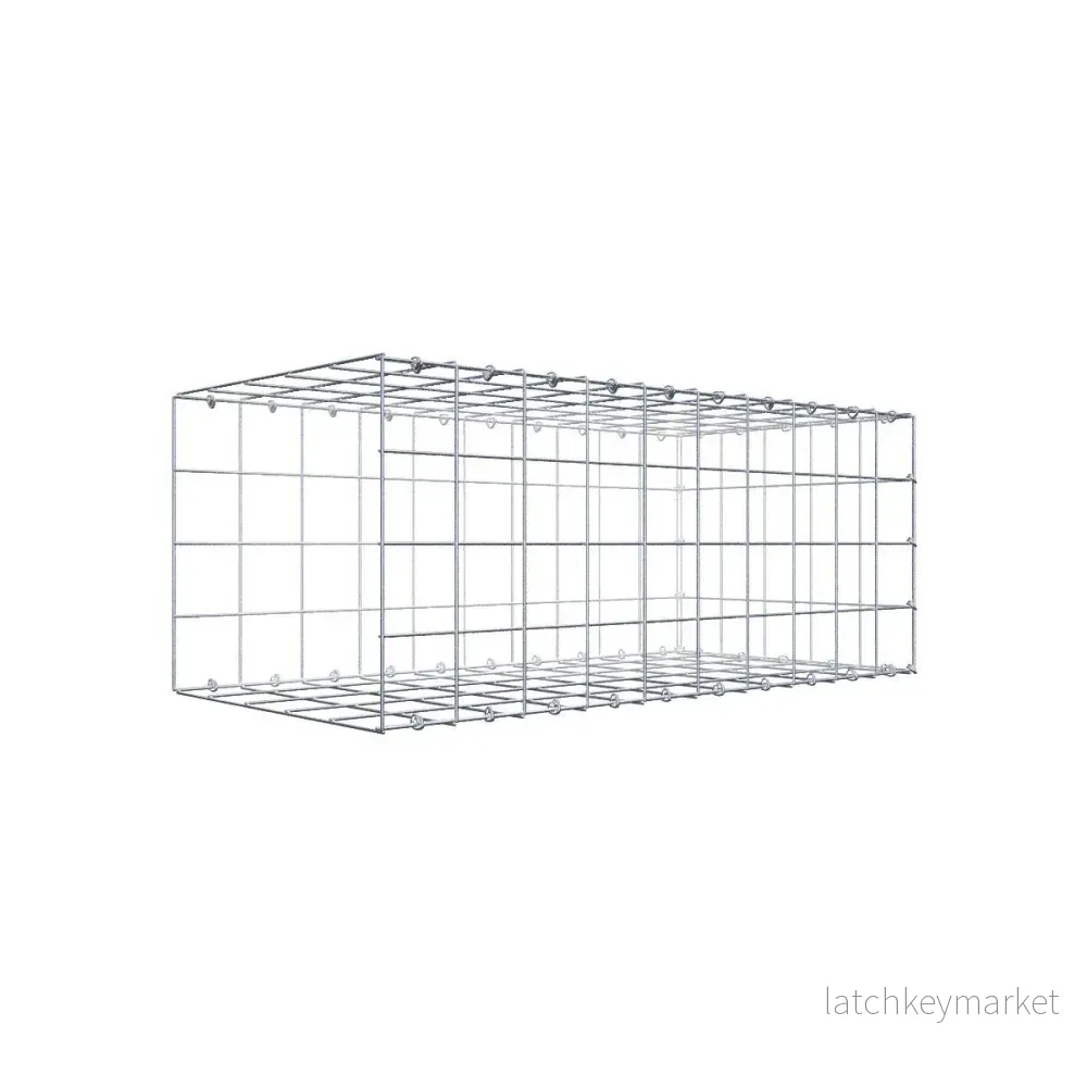 Typ 2 påbyggnadsgabion 100 cm x 40 cm x 50 cm (L x H x D), maskstorlek 10 cm x 10 cm, C-ring Typ 2 påbyggnadsgabion 100 cm x 40 cm x 50 cm (L x H x D), maskstorlek 10 cm x 10 cm, C-ring