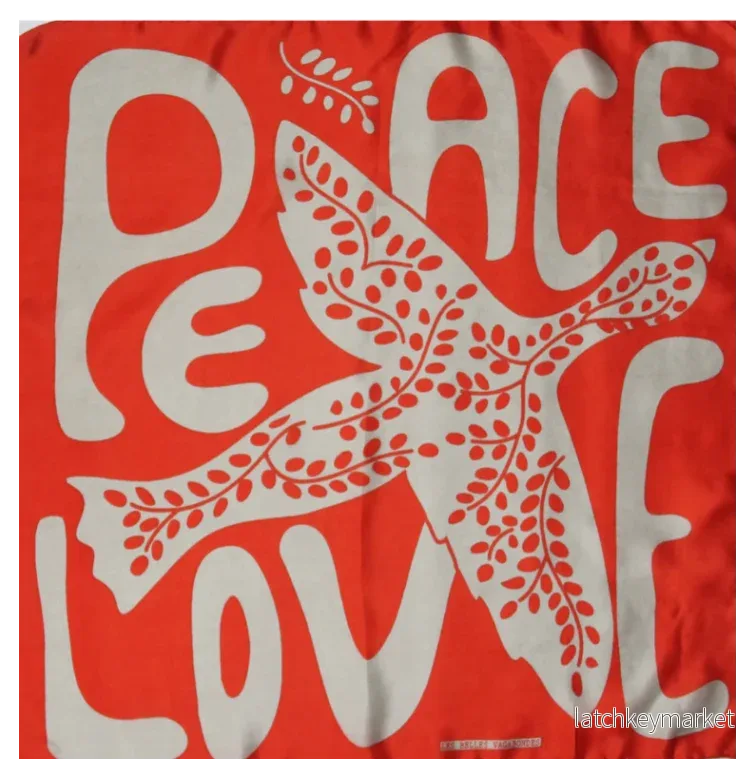 Les Belles Vagabondes - Peace and Love Silk Scarf - Bild 3