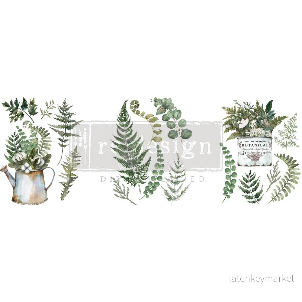 Dekortransfer Botanical snippets