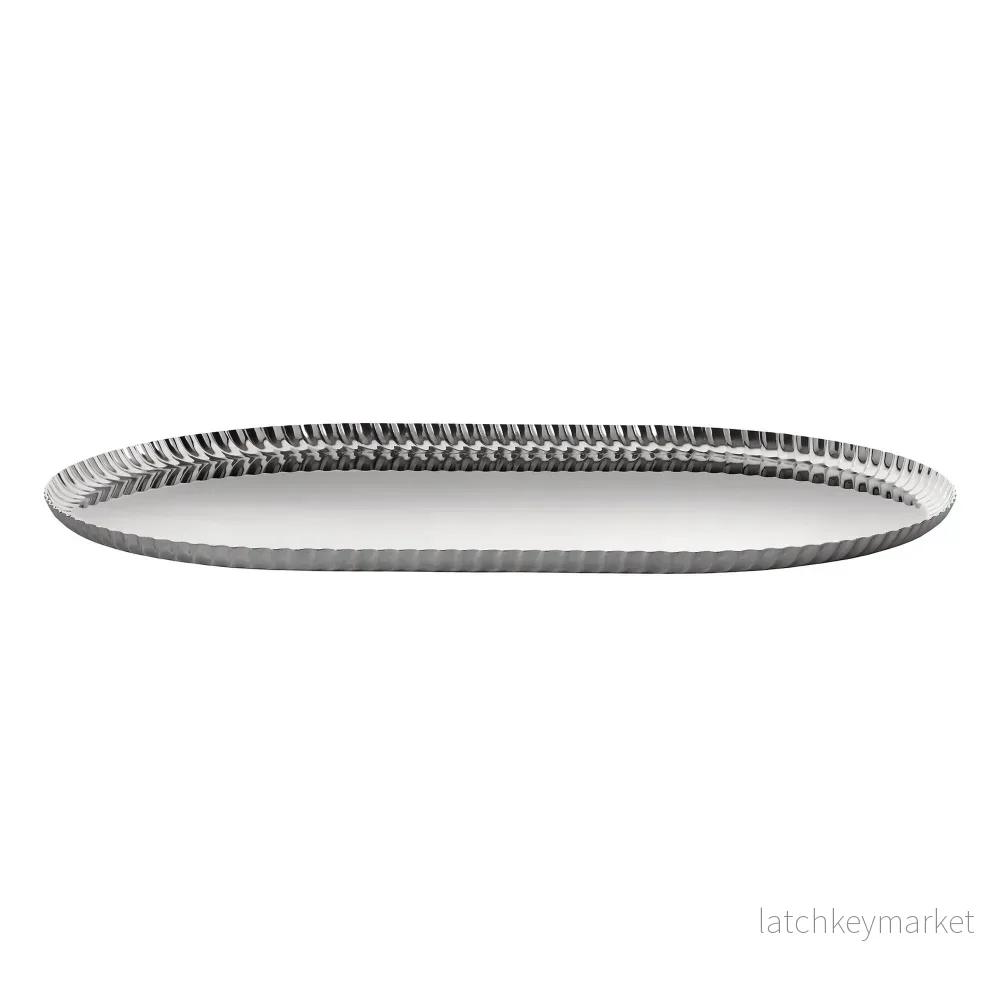 Pleats Bricka Oval