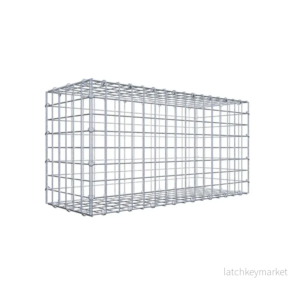 Gabion 80 cm x 40 cm x 30 cm (L x H x D), maskstorlek 5 cm x 5 cm, C-ring Gabion 80 cm x 40 cm x 30 cm (L x H x D), maskstorlek 5 cm x 5 cm, C-ring