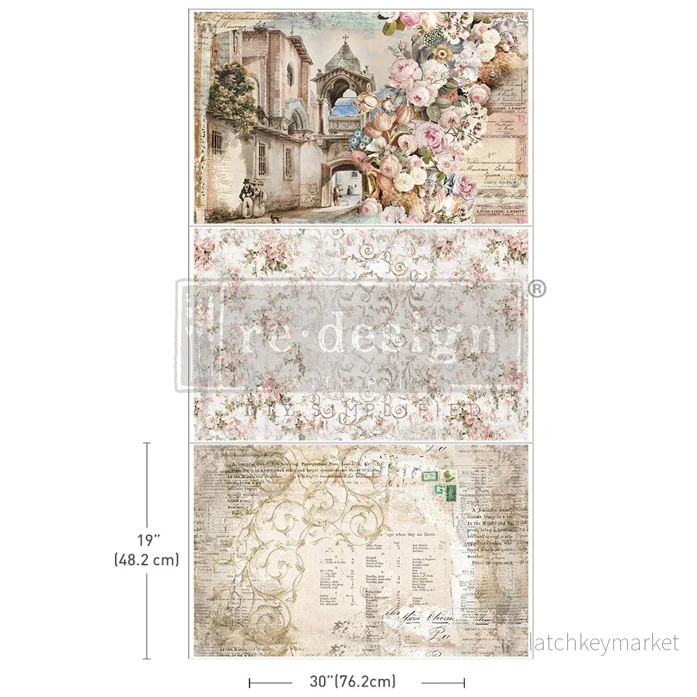 Decoupagepapper tissue paper Old World Charm 3-pack