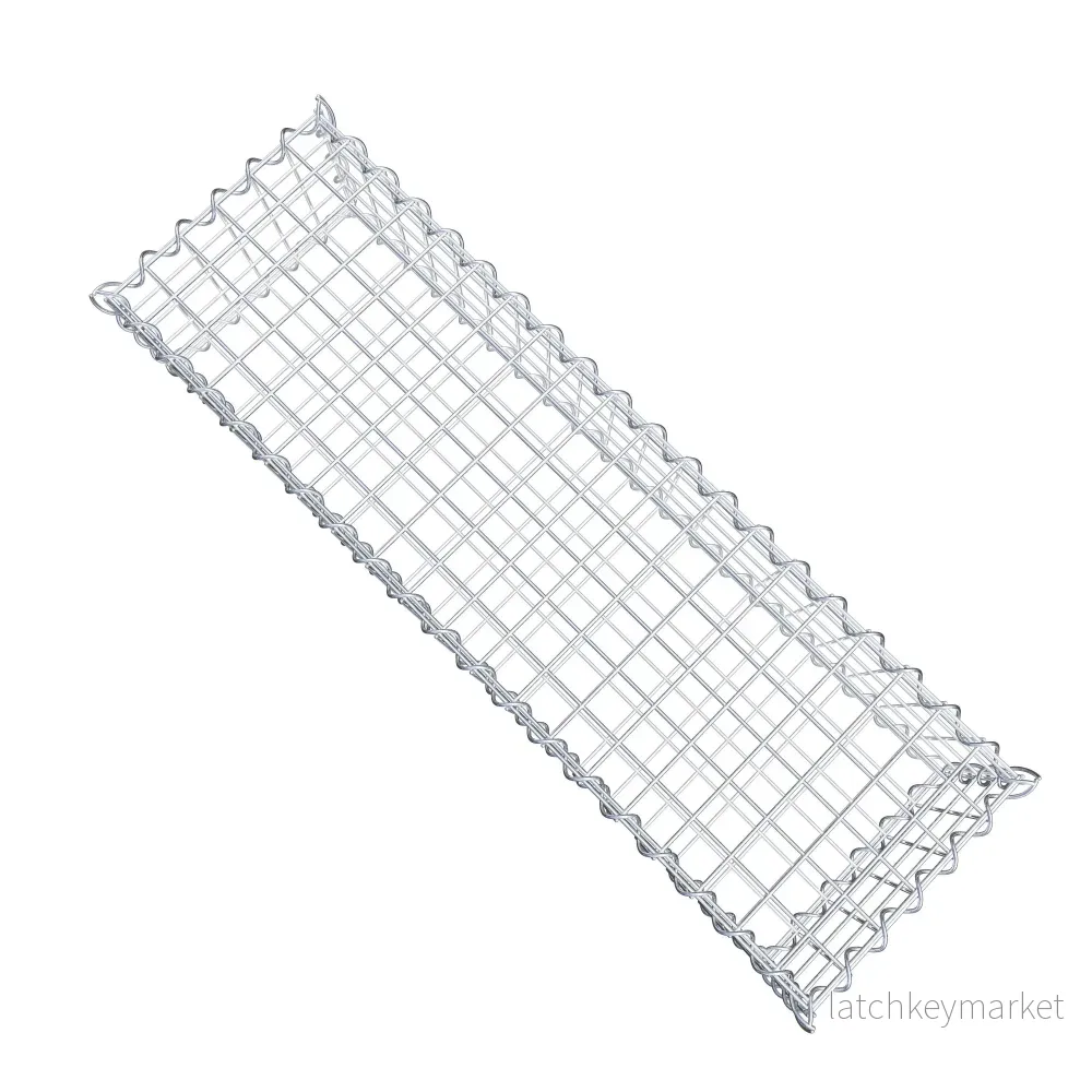Gabion 100 cm x 20 cm x 30 cm (L x H x D), maskstorlek 5 cm x 5 cm, spiral - Bild 3