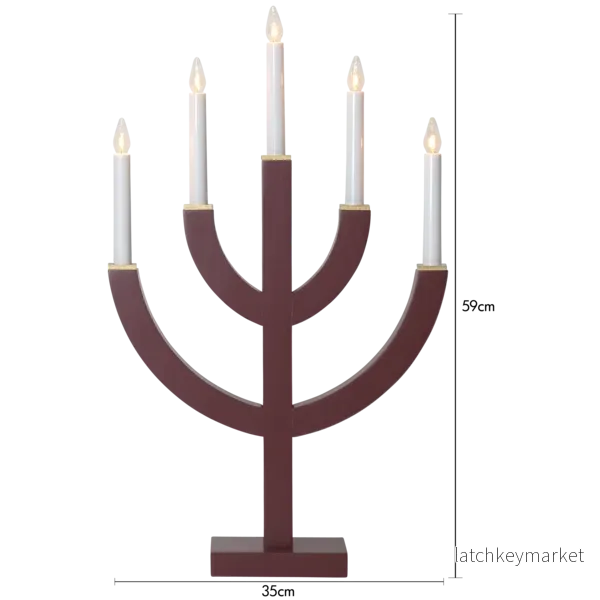 Adventsljusstake ANNO 59 cm Röd - Bild 3
