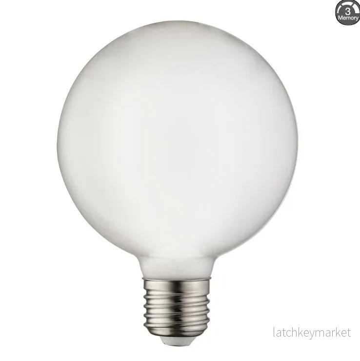 Glob 125mm opal E27 7W 2200K 3-steg dimbar minne