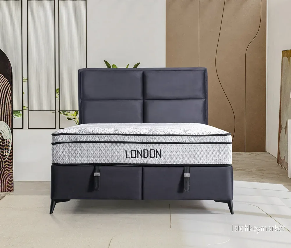 London Säng-Huvudgavel-Förvaring - Bild 3