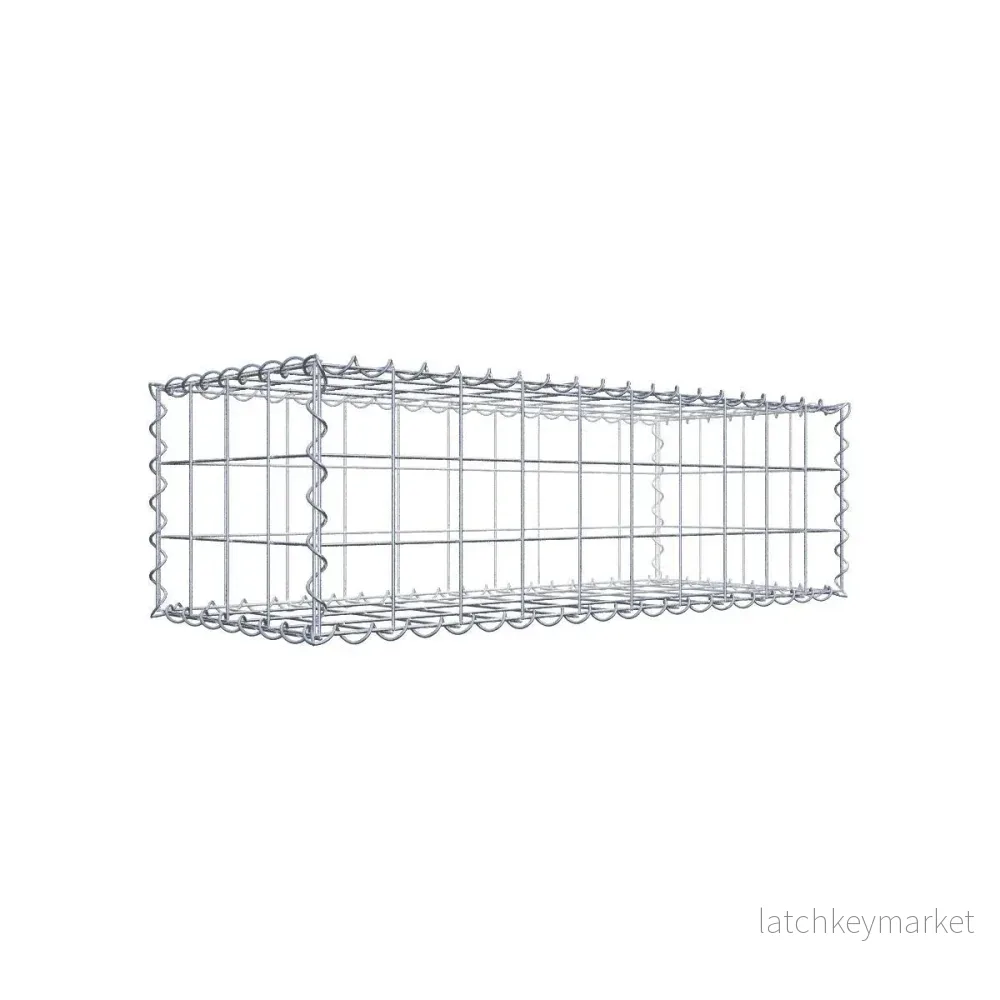 Gabion 100 cm x 30 cm x 40 cm (L x H x D), maskstorlek 10 cm x 10 cm, spiral Gabion 100 cm x 30 cm x 40 cm (L x H x D), maskstorlek 10 cm x 10 cm, spiral