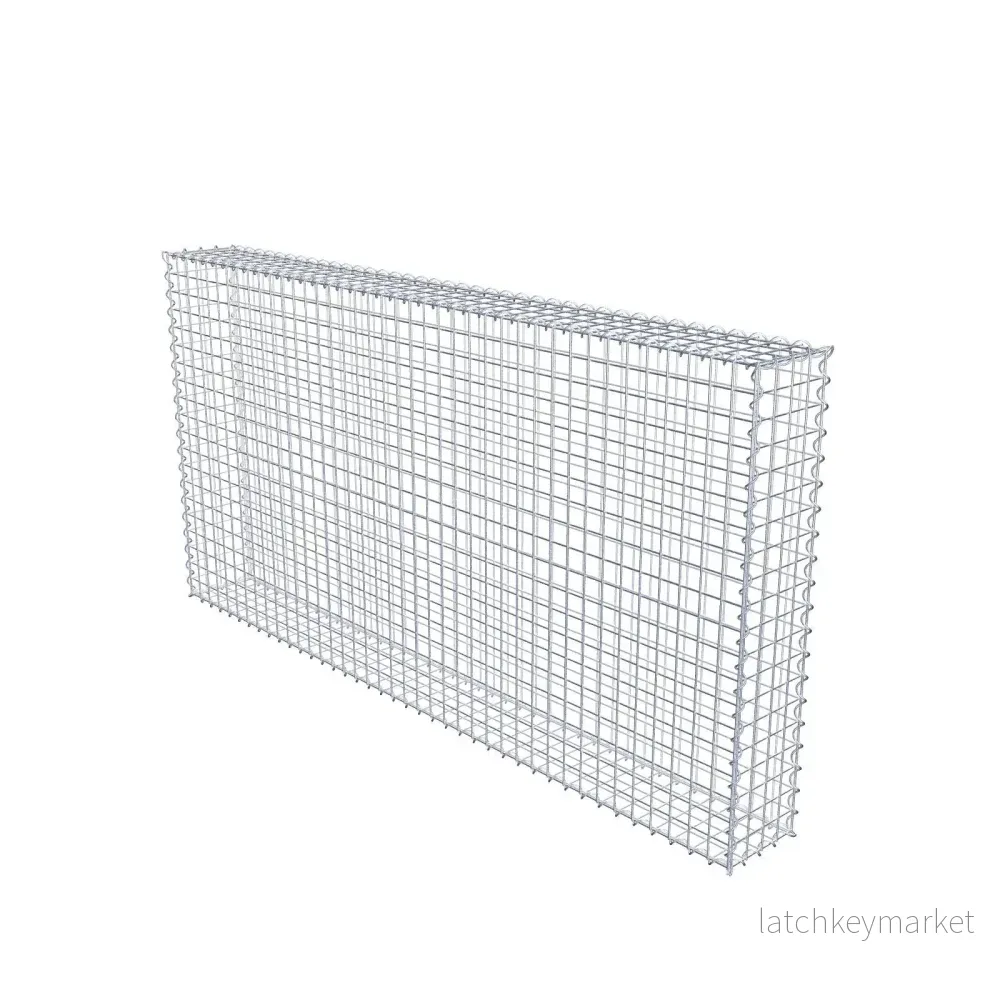 Gabion 200 cm x 100 cm x 20 cm (L x H x D), maskstorlek 5 cm x 5 cm, spiral Gabion 200 cm x 100 cm x 20 cm (L x H x D), maskstorlek 5 cm x 5 cm, spiral