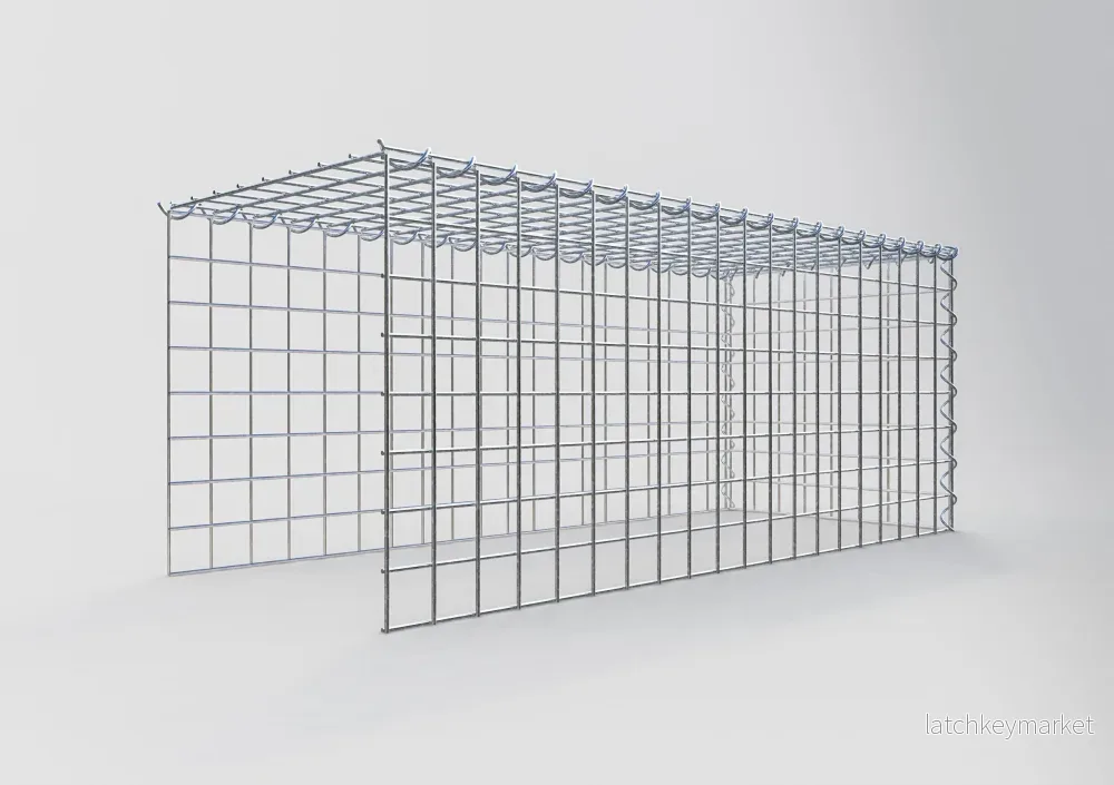 Extra gabion typ 4 100 cm x 40 cm x 40 cm (L x H x D), maskstorlek 5 cm x 5 cm, spiral - Bild 2