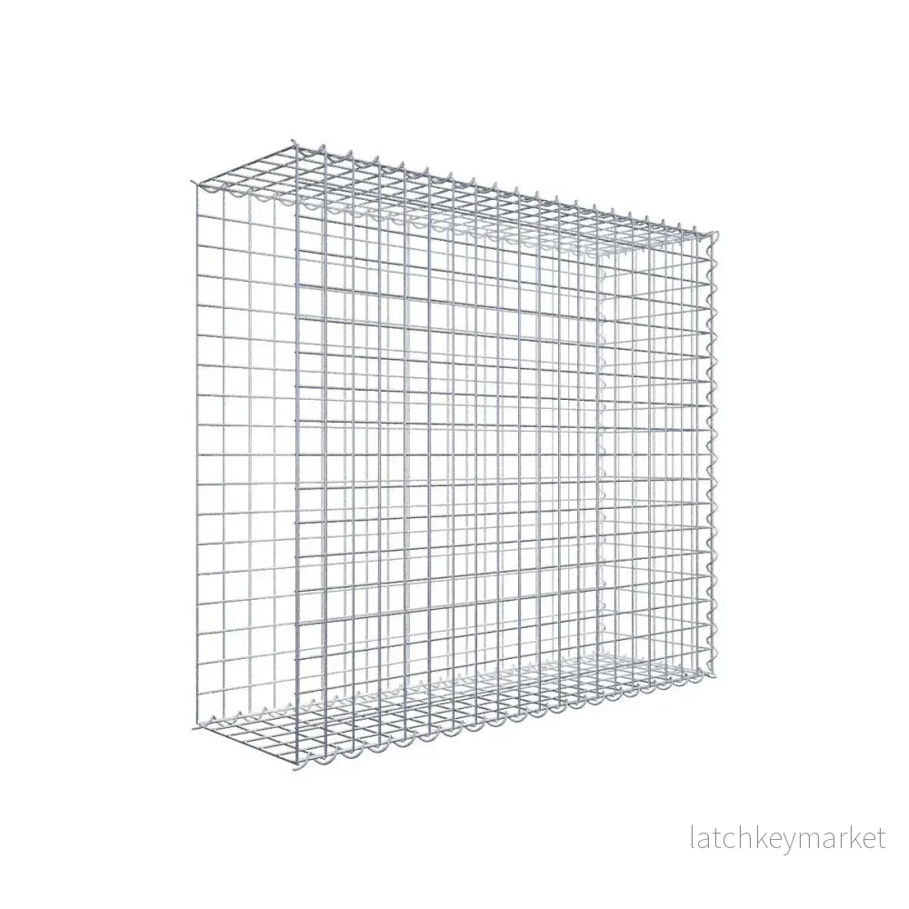 Påväxt gabion typ 2 100 cm x 90 cm x 30 cm (L x H x D), maskstorlek 5 cm x 5 cm, spiral