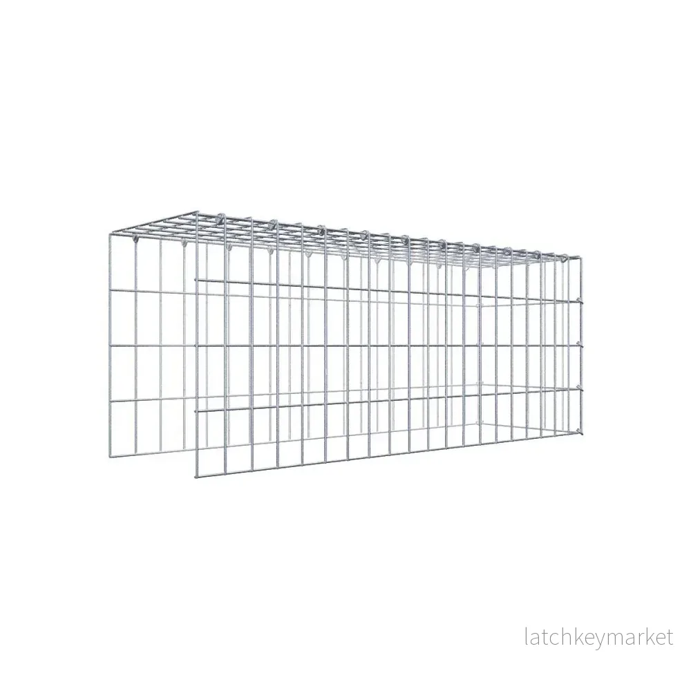 Typ 4 påbyggnadsgabion 100 cm x 40 cm x 30 cm (L x H x D), maskstorlek 5 cm x 10 cm, C-ring Typ 4 påbyggnadsgabion 100 cm x 40 cm x 30 cm (L x H x D), maskstorlek 5 cm x 10 cm, C-ring