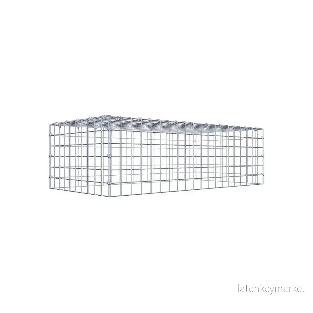 Typ 3 påbyggnadsgabion 100 cm x 30 cm x 50 cm (L x H x D), maskstorlek 5 cm x 5 cm, C-ring Typ 3 påbyggnadsgabion 100 cm x 30 cm x 50 cm (L x H x D), maskstorlek 5 cm x 5 cm, C-ring