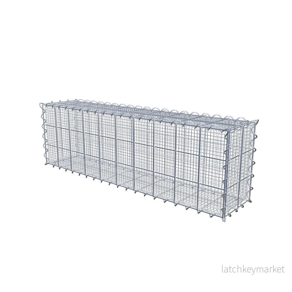 Sandgabion 100 cm x 30 cm x 20 cm (L x H x D), maskstorlek 10 cm x 10 cm, spiral - Bild 2