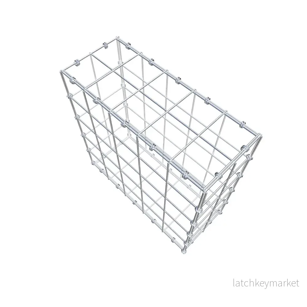 Gabion 50 cm x 50 cm x 20 cm (L x H x D), maskstorlek 10 x 10 cm, spiralring - Bild 3