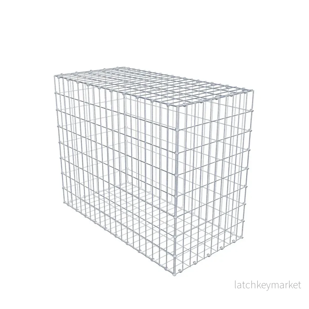 Gabion 100 cm x 80 cm x 50 cm (L x H x D), maskstorlek 5 x 10 cm, spiralring Gabion 100 cm x 80 cm x 50 cm (L x H x D), maskstorlek 5 x 10 cm, spiralring